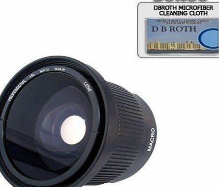 GBROTH .42x HD Super Wide Angle Panoramic Macro Fisheye Lens For The Fujifilm FinePix H35 EXR(H35EXR), HS50 EXR (HS50EXR) Digital Camera