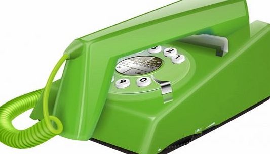 Geemarc Trimline Retro Style 2 Piece Corded Telephone - Green- UK Version