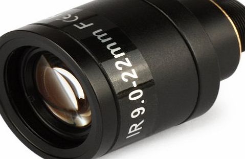 Generic 9-22mm 1/3`` IR F1.6 Vari-focal Zoom Lens for CCTV Security Camera