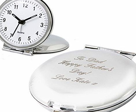Gift Cookie Personalised Engraved Travel Clock - FREE Engraving