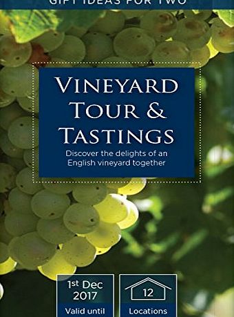 Gift Ideas For Two Vineyard Tour amp; Tastings - Gift Experience Day - 12 UK Locations