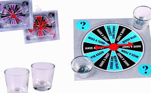 Great Gifts Challege Your Friends to ``Last Man Standing`` Novelty Drinking Game Includes 4 Glasses amp; turntable Disk - Mens, Mans, Gents, His, Him Naughty, Novelty, Cheecky, Sexy, Secret Santa Presents, Gifts I