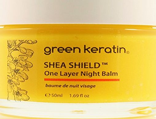 Green Keratin SHEA SHIELD One Layer Night Balm For Dry to Very Dry Skin