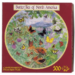 Grovely Jigsaws James Hamilton Grovely Puzzles Butterflies Of North America 500 Circular Piece Jigsaw Puzzle