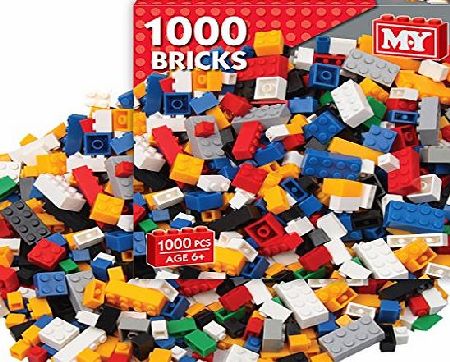 Guaranteed4Less M.Y 1000 PIECE ASSORTED TOY CONSTRUCTION BUILDING BRICKS SET BLOCKS LEGO BUILD