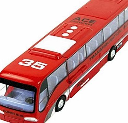Happy Cherry Transformers Bus Police Robot Bus Toys Action Figure Toy for Kids Children Red