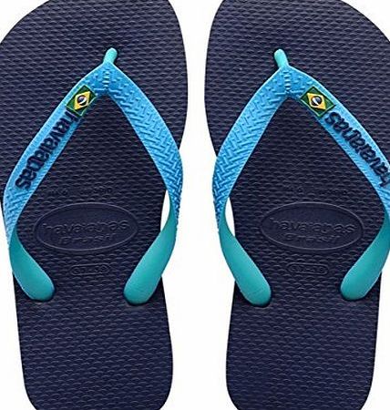 Havaianas Marine Blue/Turquoise Brasil Mix Flip Flops - 8 UK (41/42 BR)