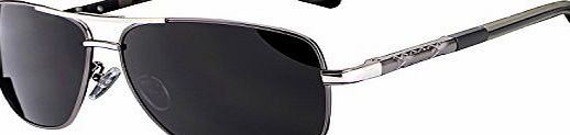 HDCRAFTER Mens Polarized Driving Sunglasses ... (grey)