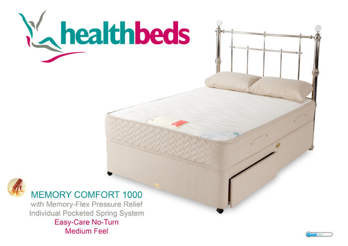 Health Beds Memory Comfort 1000 4ft Small Double Mattress