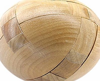 Healthy Clubs Intelligence Luban Lock Wooden Brain Teaser Puzzle Educational Toy Magic Ball