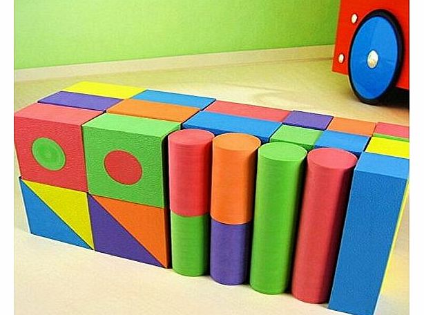 Hengsong 50pcs-- Child/ Kids Play Toys Colorful Soft EVA Foam Building Blocks Bricks Set