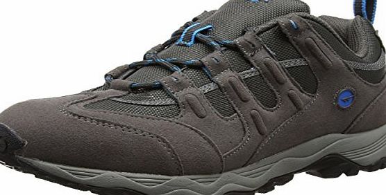 Hi-Tec Quadra Trail, Mens Low Rise Hiking Shoes, Grey (Charcoal/Prussian), 10 UK (44 EU)