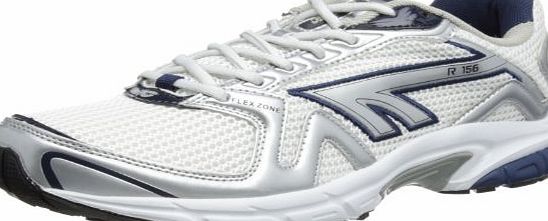 Hi-Tec R156, Mens Running Shoes, White/Silver/Navy, 7 UK