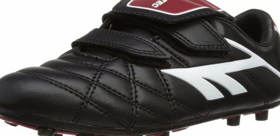Hi-Tec Unisex-Child League Pro Moulded EZ Football Boots - Black (Black/White/Red 021), 4 Child UK (37 EU)
