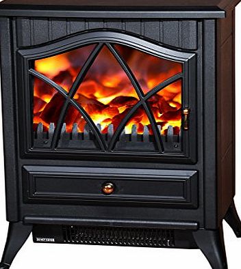 Homcom  1850W LOG BURNING FLAME EFFECT STOVE HEATER ELECTRIC FIRE PLACE FIREPLACE FAN