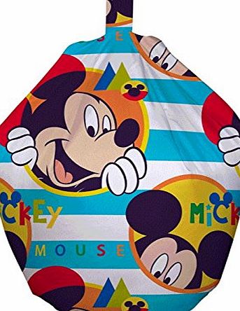 Home Sweet Home Kids Disney Mickey Mouse Boo Cotton Cover Feature Bean Bag Multi Coloured