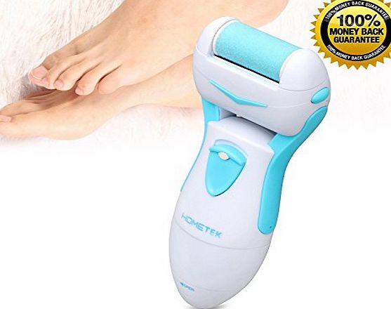 Home-Tek HOMETEK Professional Electronic Pedicure Foot File and Callus Remover - Gently and Effectively Remove Dead Skin and Reduce Calluses(Blue)