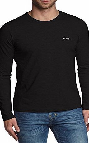 Hugo Boss Green T-Shirt, Black Long Sleeve Logo Togn Tee Black XXL