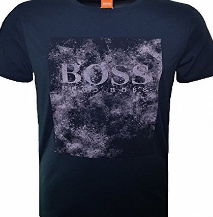 Hugo Boss Mens Hugo Boss Orange Mens Dark Blue Theon 1 T-Shirt XL