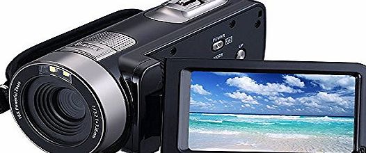 HuiHeng Full HD Digital Camera Portable Mini Handheld Camcorder Digital Video Camera Camcorders With IR Night Vision 24.0 Mega pixels DV 3`` LCD Screen 16X Zoom