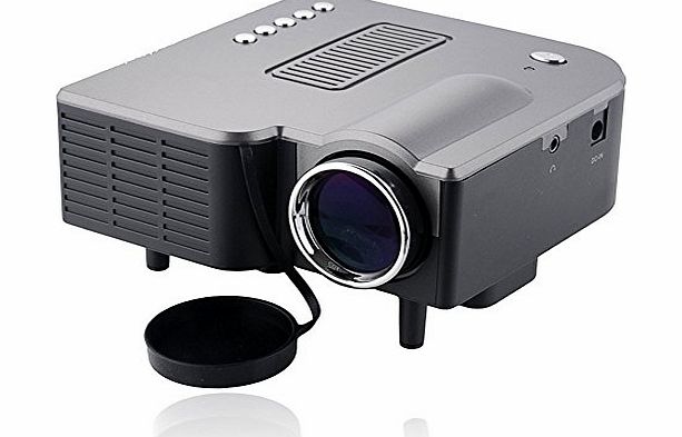 iBaste 60`` Portable Mini New LED  LCD Home Cinema Theater Projector 16:9 4:3 Led Lamps Life Maximum 20000 hours Native Resolution 320*240, Support 1024 * 768,Contrast 300:1,Home Theater with HDMI/VGA