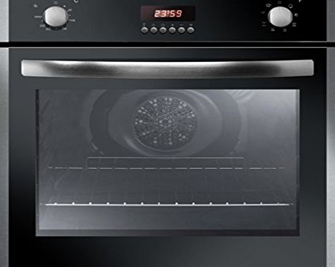 Iberna Baumatic Iberna IBOF605X 4 Function Electric Single Fan Oven With LED Programmer Stainless Steel