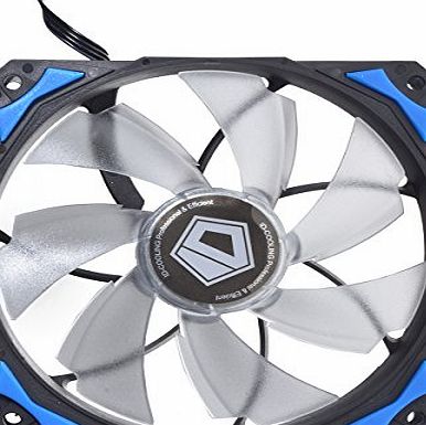 iD-Cooling PL-12025-B 120 mm Fan Cooling System for PC - Blue