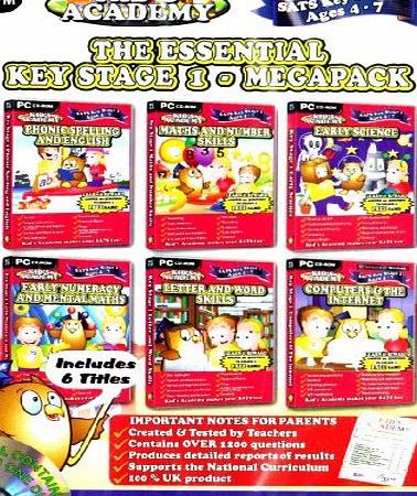 Idigicon Kids Academy - The Essential Key Stage 1 Mega 6 Pack - 4-7 Years (PC CD)