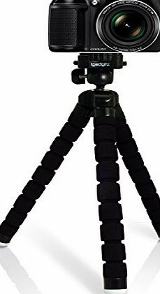 iGadgitz Large Universal Flexible Foam Mini Tripod for Nikon D Series SLR DSLR Cameras DSLR D1 D100 D1H D1X, D200 D2H D2HS D2X D2XS, D3 D300 D3000 D300S D3100 D3200 D3300 D3S