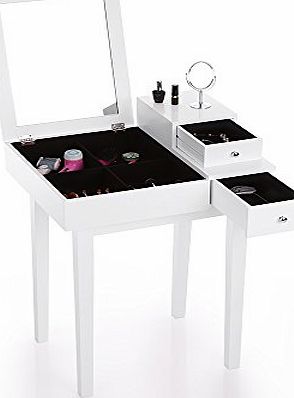 IKAYAA Vanity Table Make Up Table Dressing Table Bedroom Furniture, 86.3 * 60 * 50.2cm