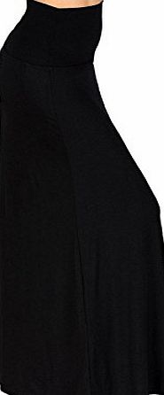 iLoveSIA Womens Bodycon Long Stretch Skirt Jersey Summer Maxi Dress Black UK Size 14-16