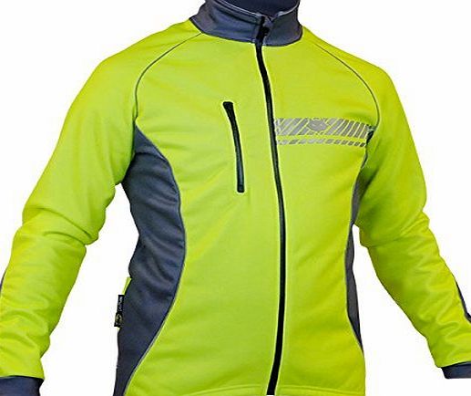 Impsport Polar Winter Cycling Jacket High Visibility Fluorescent Yellow Mens amp; Ladies Sizes (UK Size 14 (36`` Chest))