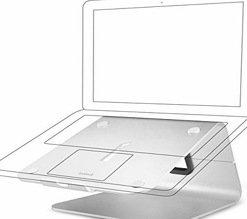 Inateck Aluminum Universal Laptop Stand for Apple Macbook HP Dell Acer Toshiba Lenovo Sony Asus and More Laptops and Notebooks, Detachable and Portable