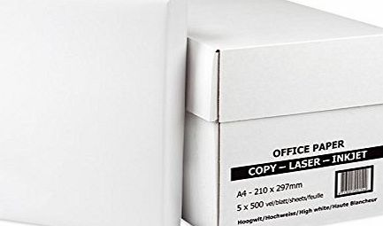 Indigo BOX of A4 Office White Printer Copier Paper 5 Reams of 500 (80gsm) Multifunction laser inkjet paper