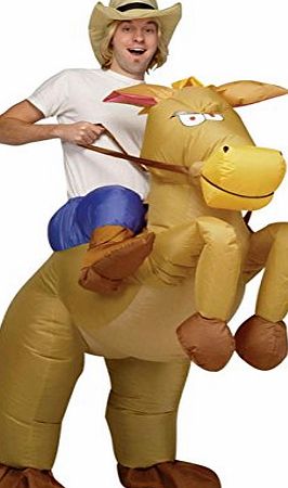 Inflatable Costumes INFLATABLE COWBOY ON HORSE RIDING ADULTS FANCY DRESS PARTY HALLOWEEN COSTUME NEW