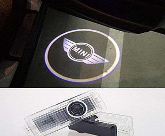 Inlink 2pcs High Definition Car Door Laser Projector Logo Projection Light Entry Light Door Logo BMW Mini