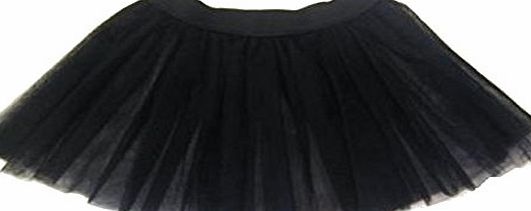 Insanity 3 Layer Tutu Skirt Fancy Dress Halloween Elasticated Waist Fits 6-14 Net Fabric