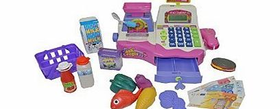 Inside Out Toys Kids Toy Supermarket Till, Cash Register, Shop Till - Pink (Pink)