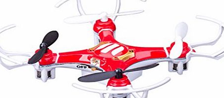 Intcrown Mini Drone Nano Quadcopter with Controller 360 Degree Flip (Red)