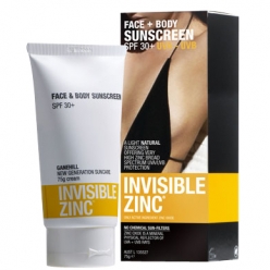 Invisible Zinc FACE and BODY SUNSCREEN SPF30 