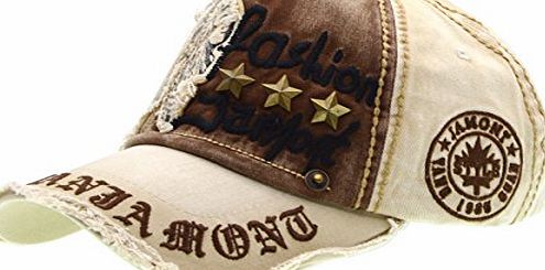 iParaAiluRy Letter Patch Rivets Casual Baseball Cotton Cap amp; Fashionable Outdoor Hat For Male And Female-beige, iParaAiluRy