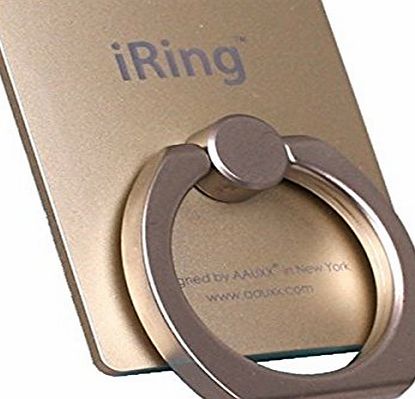 iRing Universal Masstige Ring Grip/Stand Holder for any Smart Device (GOLD)