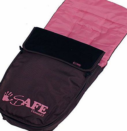iSafe Visual 3 Footmuff Genuine iSafe Visual 3 Universal Deluxe 2 In 1 Footmuff Cosytoes Liner - Raspberry Cake
