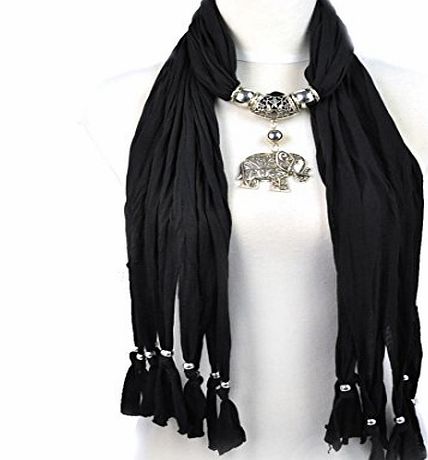 Jewellerygets Scarf elephant pendant scarf fashion jewellery scarves lady shawl can wholesale 12 colours NL-1788 (I)