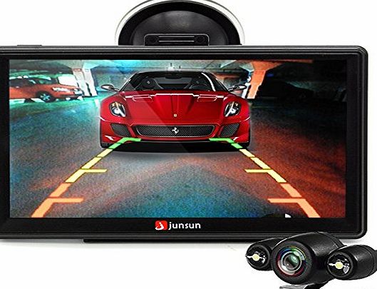 junsun  Car GPS Navigation 7 inch Bluetooth FM ANIN MP3 MP4 256MB DDR/800MHZ Lifetime UK and Europe Map Updates 8GB with Rear View Camera
