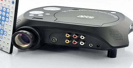 Kaothon LED Multimedia Projector with DVD Player - 480x320, 20 Lumens, 100:1