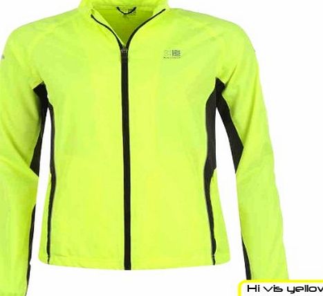 Karrimor Ladies Hi Viz Safety Yellow Reflective Running Jacket. High Visibility Fluorescent Yellow and Reflective Trim. Quality Karrimor Brand. Breathable. Stylish. Suitable for Multi Purpose Cycling, Jogging,