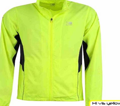 Karrimor Mens Hi Viz Reflective Autumn Winter Running Cycling Jacket. High Visibility Fluorescent Yellow and Reflective Trim. Quality Karrimor Brand. Breathable. Stylish. Suitable for Cycling, Jogging, Trainin