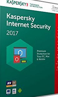 Kaspersky Lab Kaspersky Internet Security 2017 (1 Device, 1 Year) Retail Box (PC/Mac/Android)