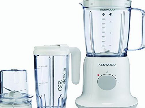 Kenwood BL237 3-in-1 Blender with Smoothie to Go, 1 L, 350 W - White